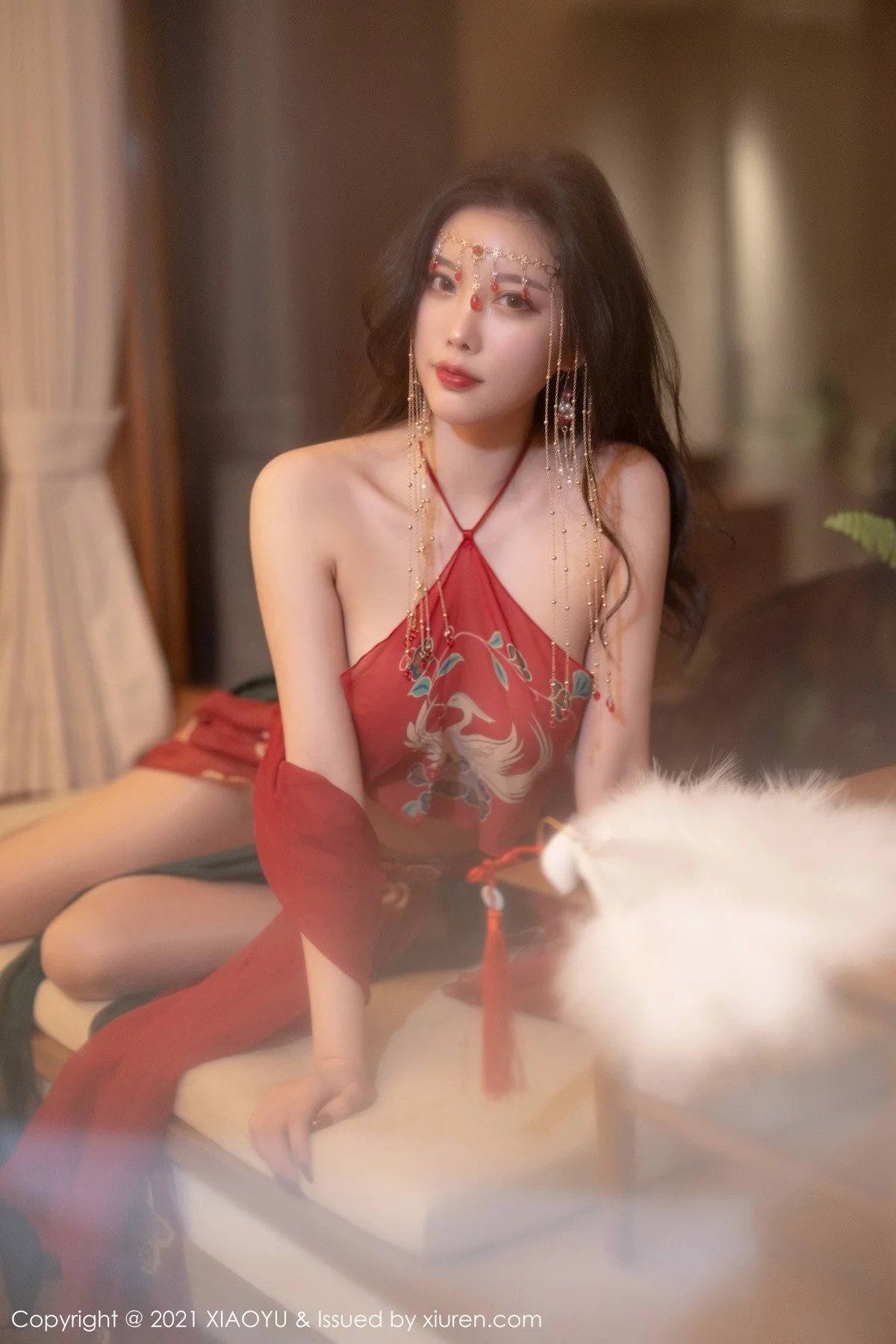 Xrmnw.Com[XiaoYu画语界]Vol.688_女神杨晨晨sugar丽江心愿旅拍私房红色古装肚兜撩人诱惑写真83P