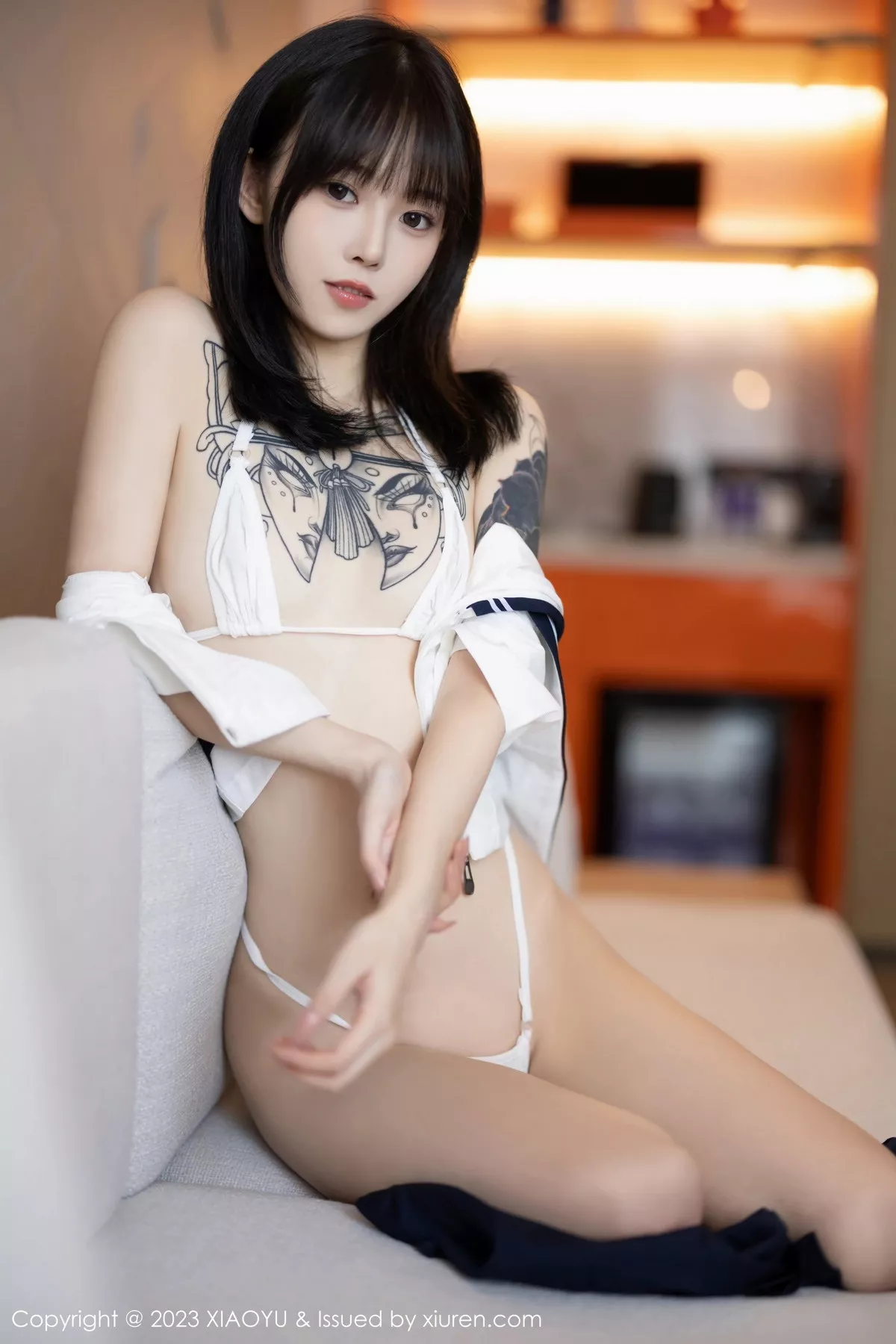 Xrmnw.Com[XiaoYu画语界]Vol.1087_模特奶瓶性感白色学妹服饰露白色情趣内衣秀曼妙身姿诱惑写真88P